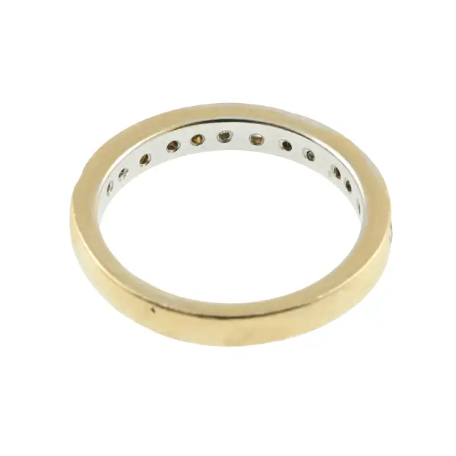 Diamond half eternity ring