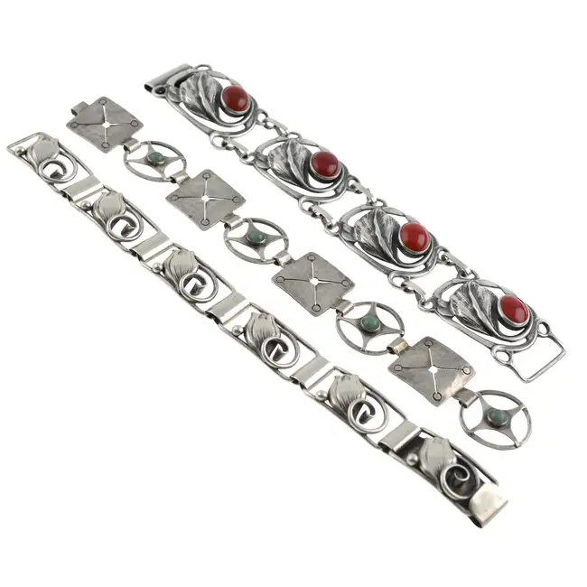 Three mid 20th century bracelets