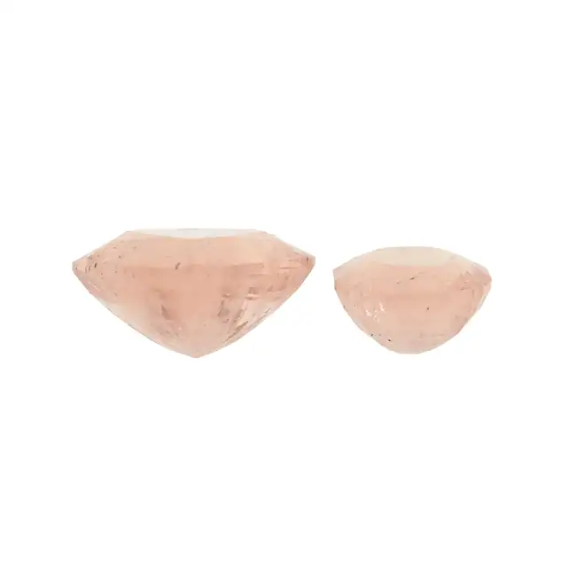 Two vari-shape morganites, 30.89ct