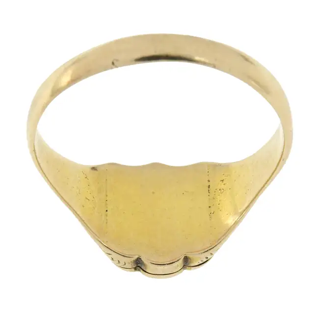 Late 19th century bloodstone signet locket ring