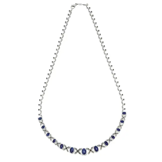 Sapphire and diamond necklace, by EFFY