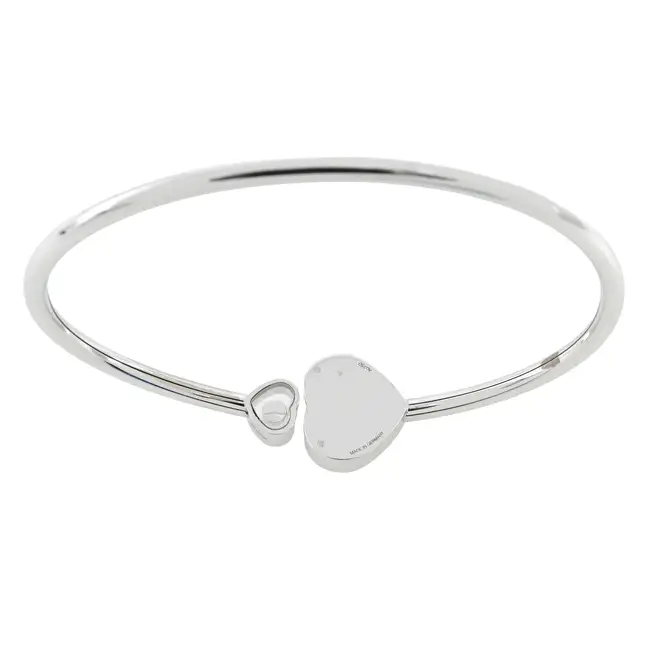 Gold diamond 'Happy Hearts' bangle, by Chopard