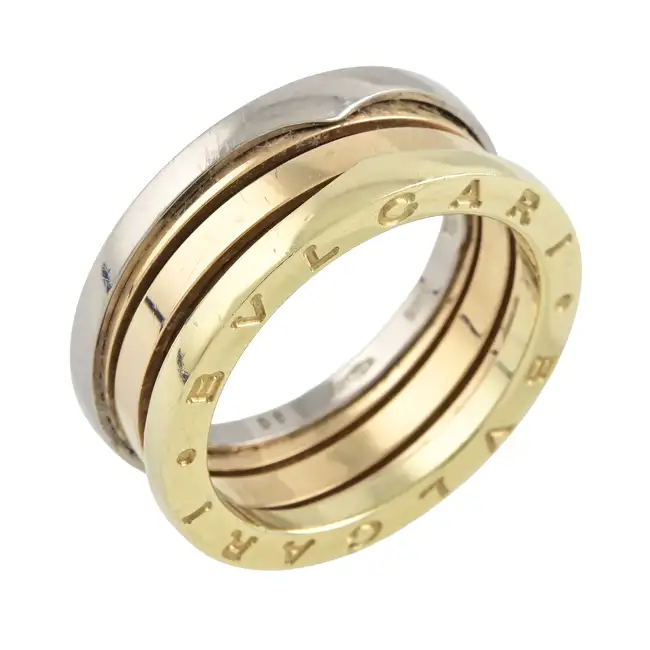 Tricolour 'B.Zero1' ring, by Bulgari