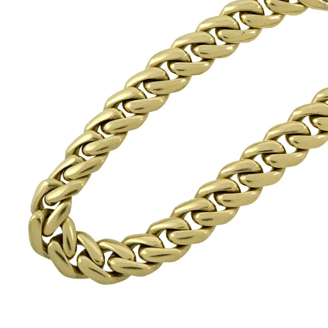 Flat curb-link bracelet, by Bulgari