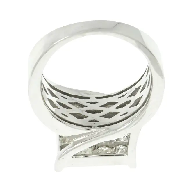 9ct gold vari-shape diamond cluster ring