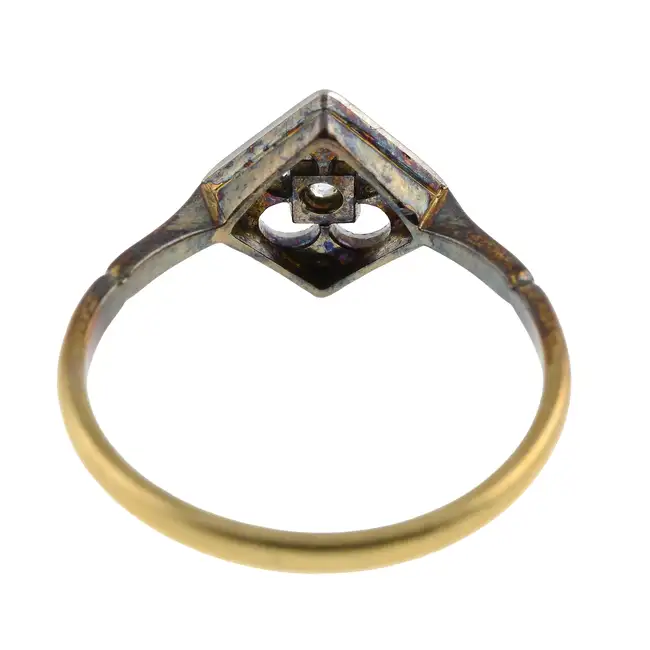Early 20th century diamond openwork ring