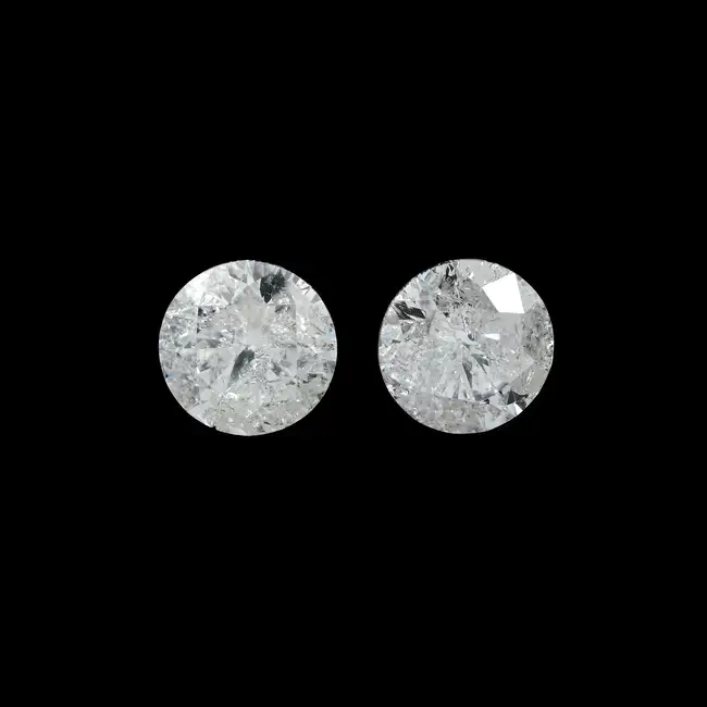Two brilliant-cut diamonds, 1.06ct 