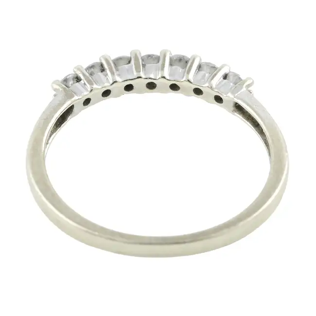 9ct gold diamond half eternity ring
