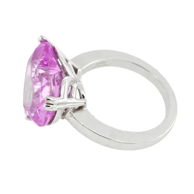 18ct gold diamond pink 'So Happy' ring, by Chopard