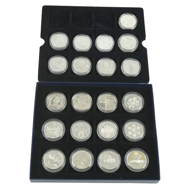 Elizabeth II - Twenty One Alderney Proof Coins
