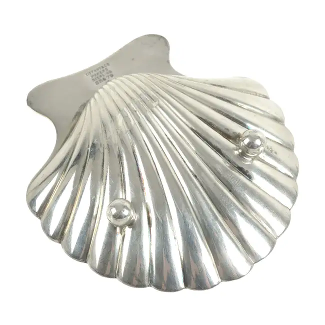 Tiffany & Co sterling silver shell dish