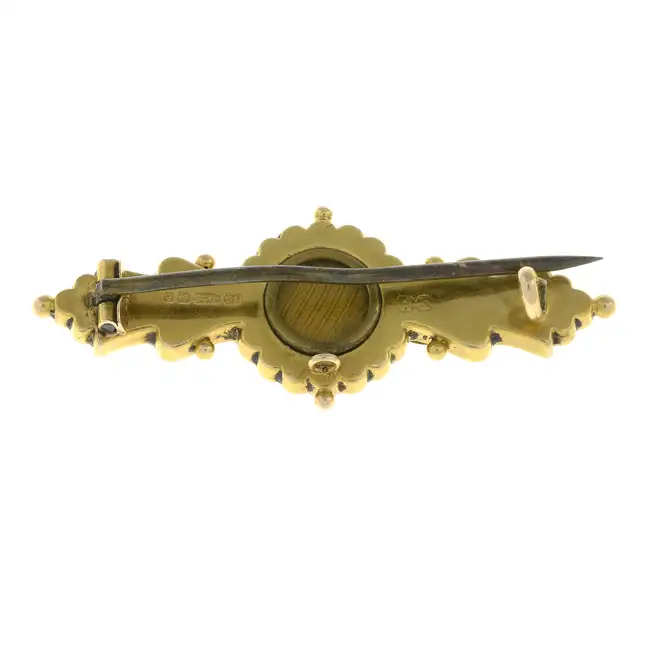 Edwardian 15ct gold brooch