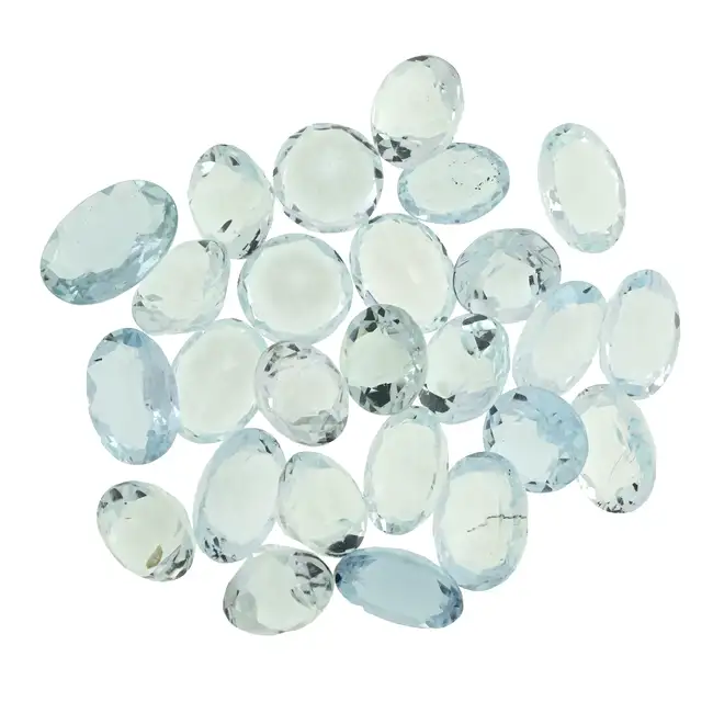 Assorted vari-shape aquamarines, 29.29ct