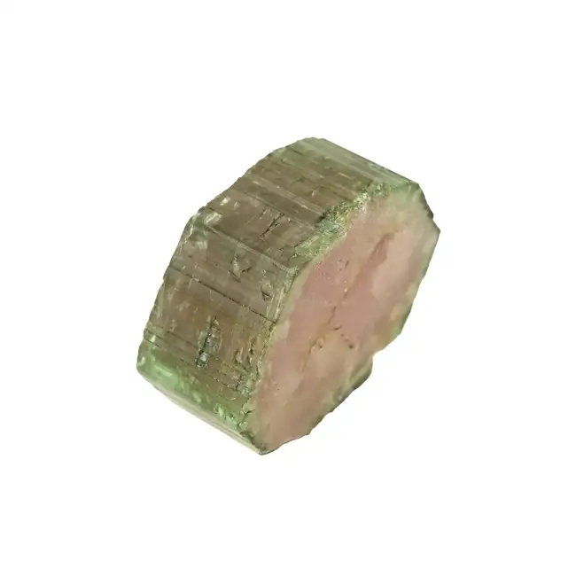Watermelon tourmaline slice, 42.78ct