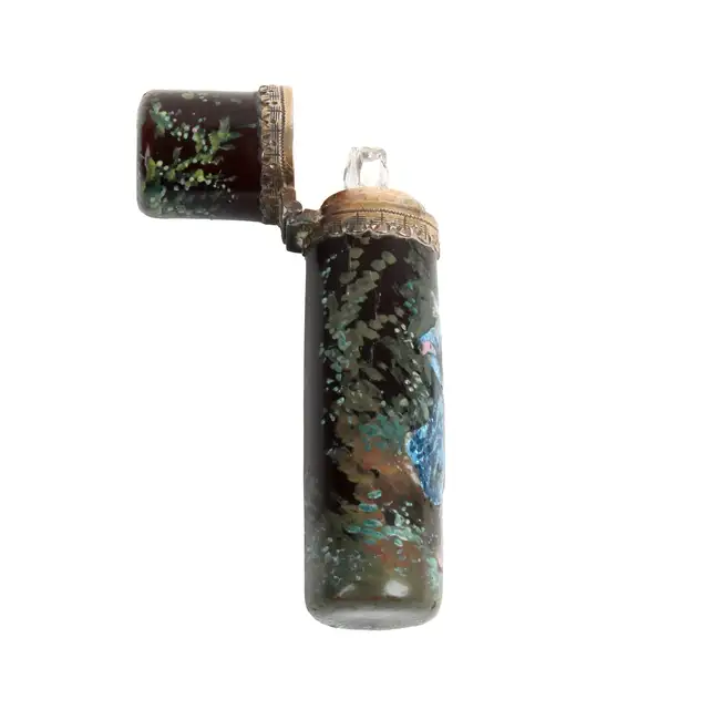 Enamelled scent bottle 