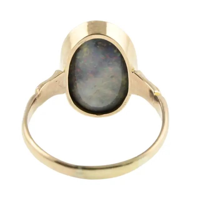 Early 20th century gold opal ring