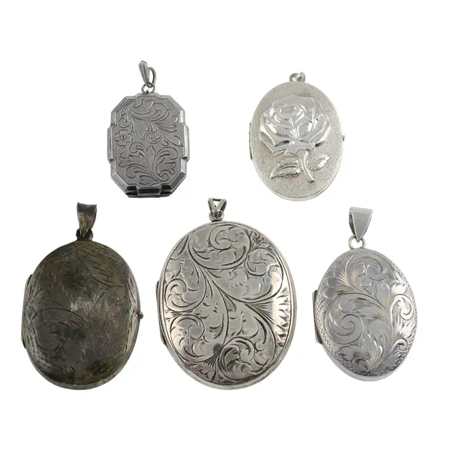 Five locket pendants