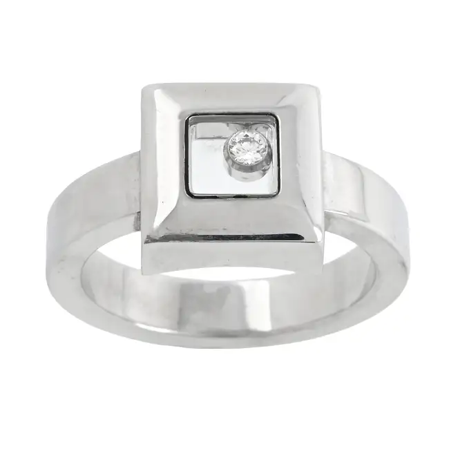 18ct gold 'Happy Diamonds' ring, by Chopard