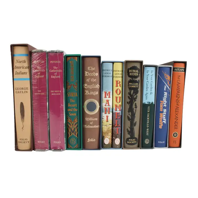 Eleven Folio Society books