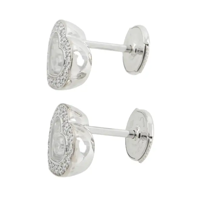 18ct gold 'Happy Diamonds' earrings, by Chopard