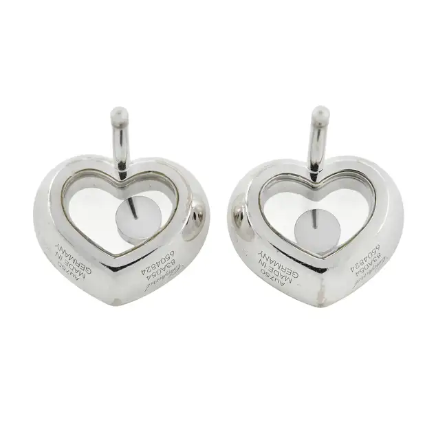 18ct gold 'Happy Diamonds' earrings, by Chopard