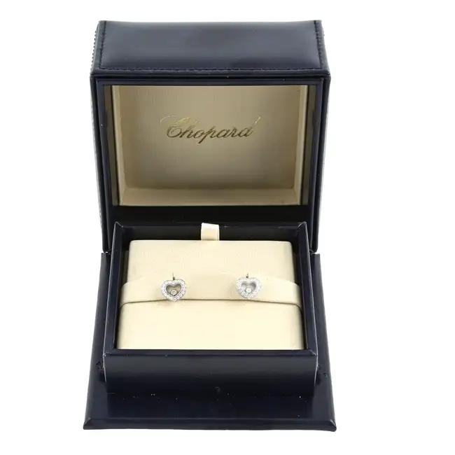 18ct gold 'Happy Diamonds' earrings, by Chopard
