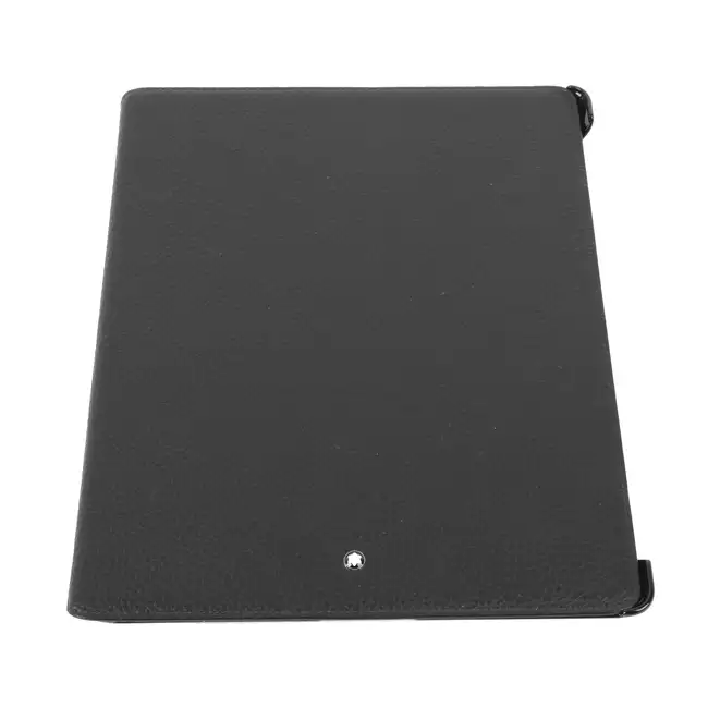 Montblanc black leather and plastic tablet case