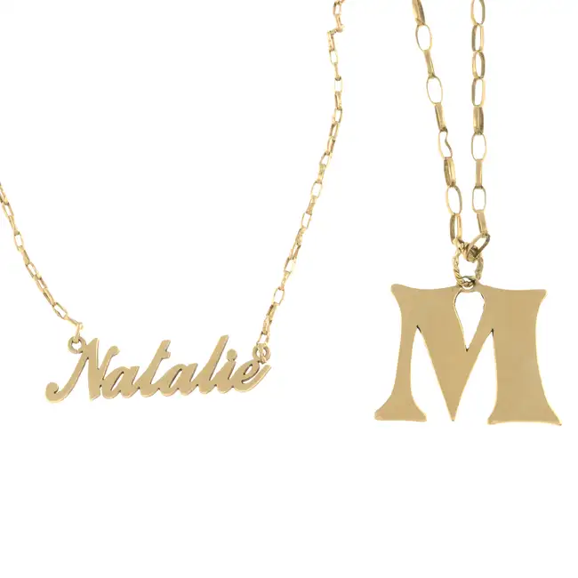 (77760) Two chains, with pendants, AF