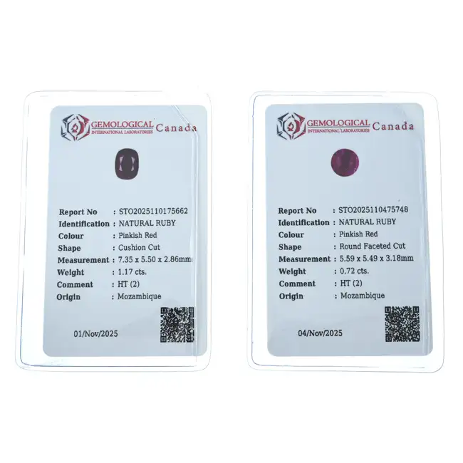 Nine vari-shape rubies, 5.12ct