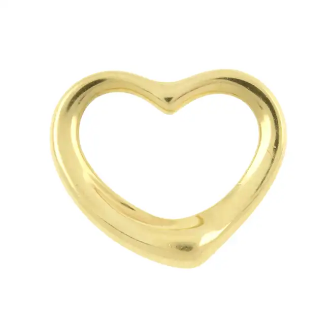 18ct gold 'open heart' pendant, Tiffany & Co. 
