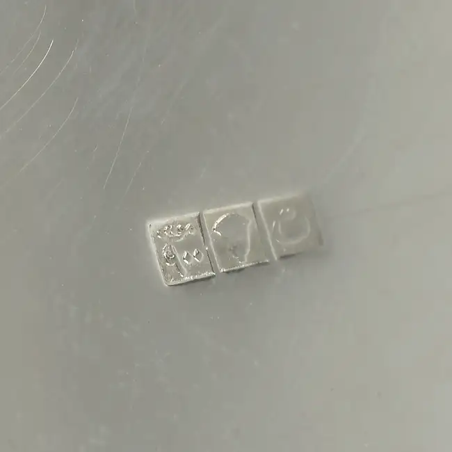 Four Egyptian silver small dishes (4)