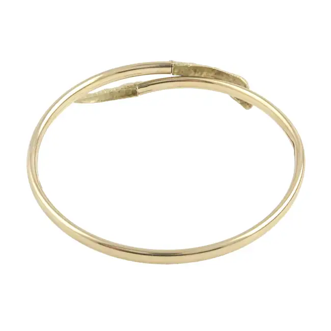 9ct gold snake bangle