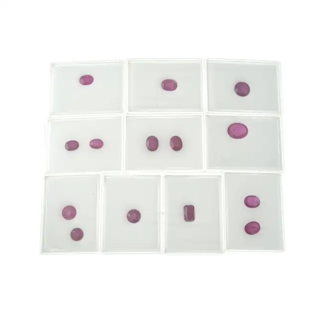 Assorted glass-filled rubies,  36.49ct