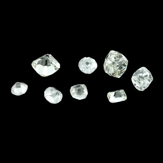 Eight old-cut diamonds, 1.60ct