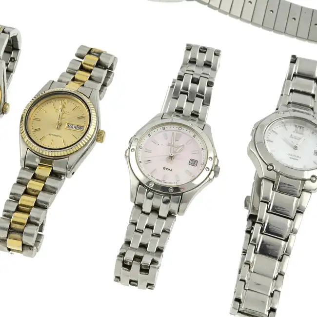 Seven Seiko watches