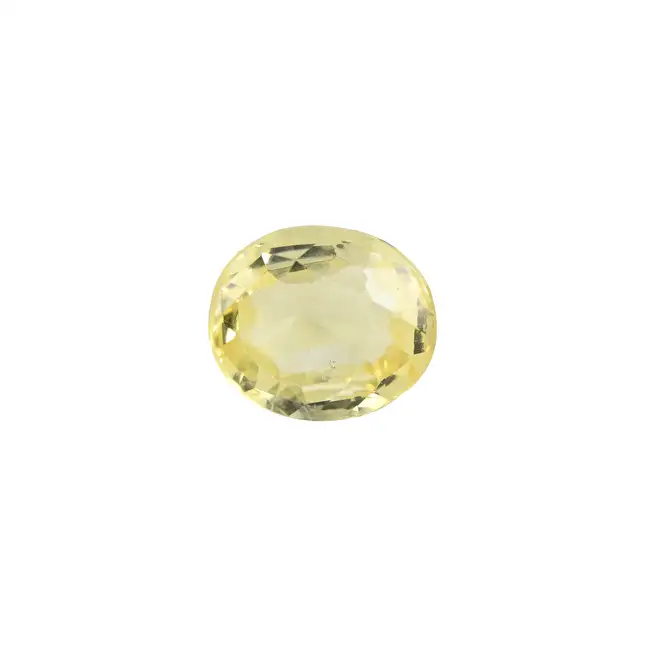 Oval-shape yellow sapphire, 1.43ct