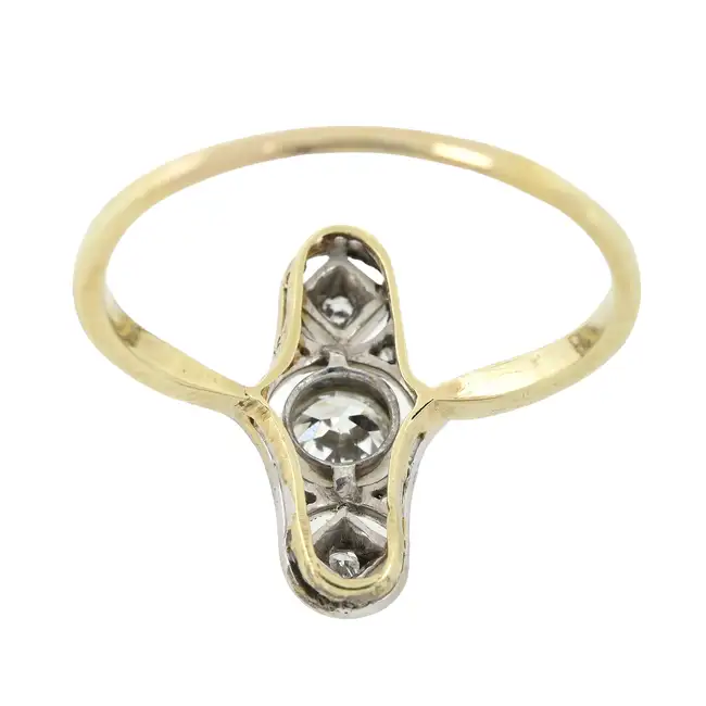 Early 20th century vari-cut diamond ring