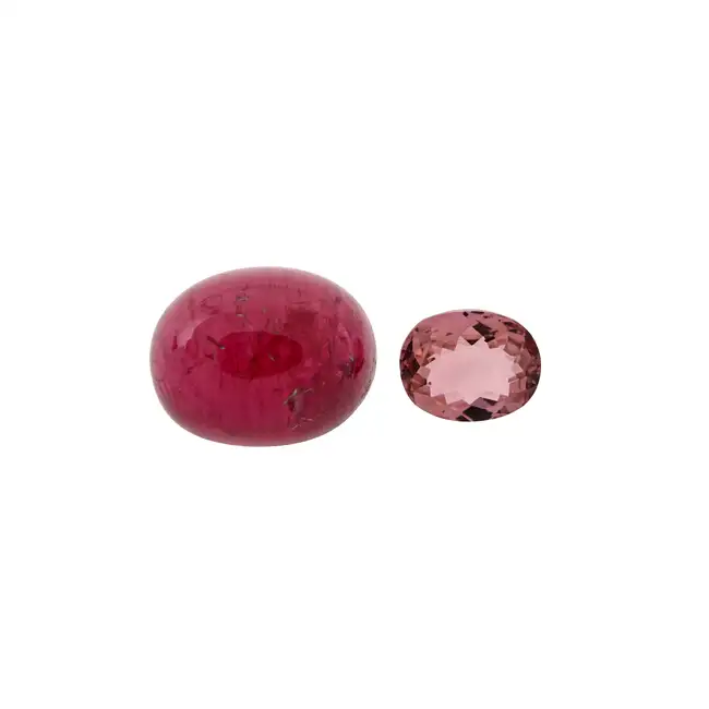 Two vari-hue tourmalines, 6.39ct