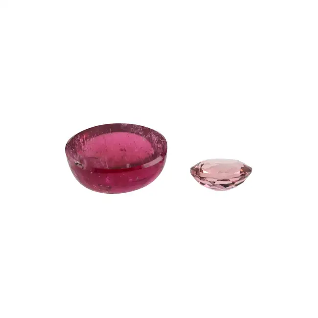 Two vari-hue tourmalines, 6.39ct
