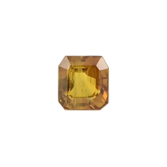 Rectangular-shape orange sapphire, 2.95ct