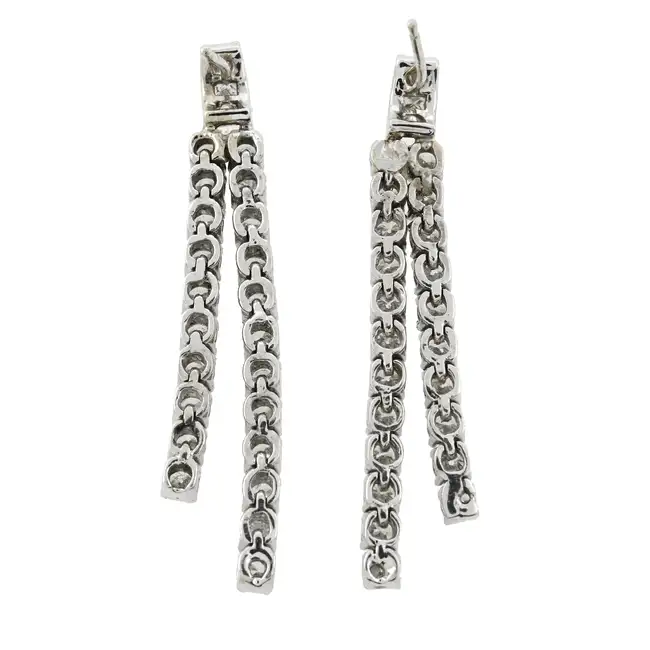 Diamond drop earrings
