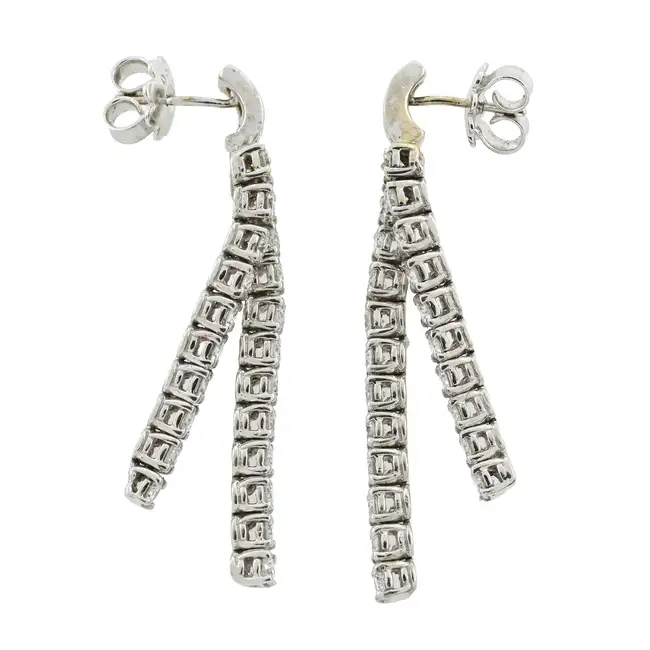 Diamond drop earrings