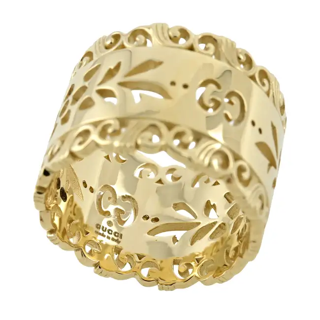 18ct gold 'Icon Blooms' ring, by Gucci