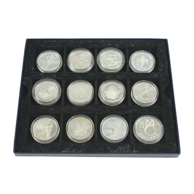 Elizabeth II - Twelve Silver Commemorative Proof Coins