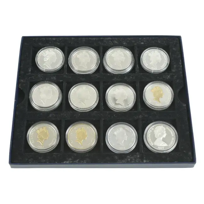 Elizabeth II - Twelve Silver Commemorative Proof Coins