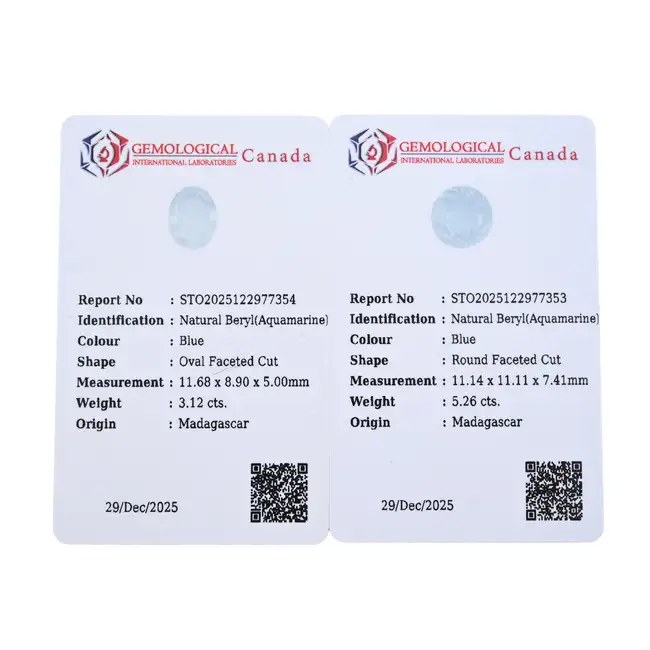 Two vari-shape aquamarines, 8.38ct