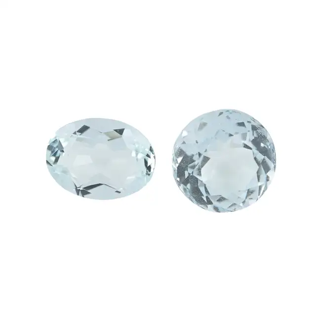 Two vari-shape aquamarines, 8.38ct