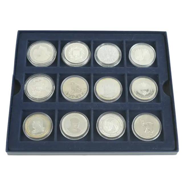 Elizabeth II - Twelve Isle of Man and Gibraltar Proof Coins 