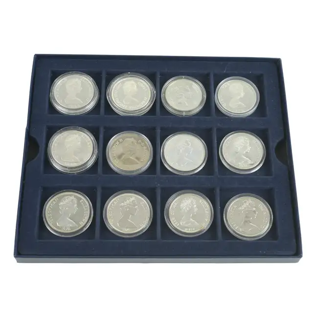 Elizabeth II - Twelve Isle of Man and Gibraltar Proof Coins 