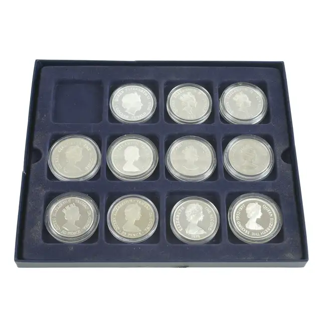 Elizabeth II - Twelve Silver Commemorative Proof Coins